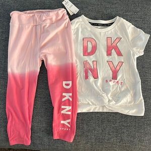 DKNY toddler girls two-piece set